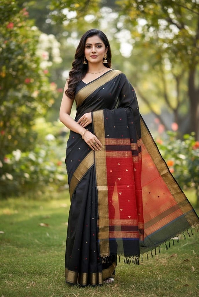 Black red maheshwari