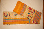 Load image into Gallery viewer, Warli Tribal Art in Tussar - Image