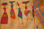 Load image into Gallery viewer, Warli Tribal Art in Tussar - Image