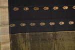 Load image into Gallery viewer, Black Gold Chanderi - Image