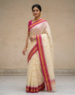 Load image into Gallery viewer, Narayanpeth saree Cream