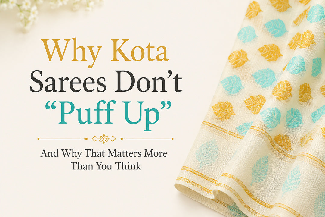 Why kota sarees don't puff up and why that matters more than you think