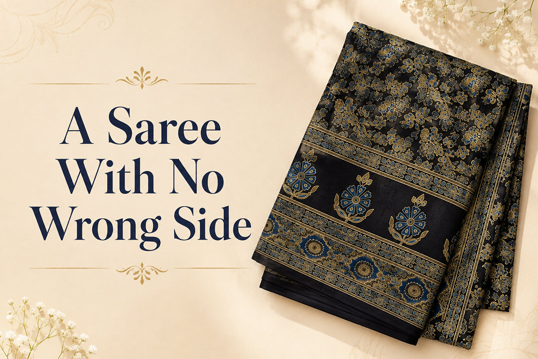 A saree with no wrong side