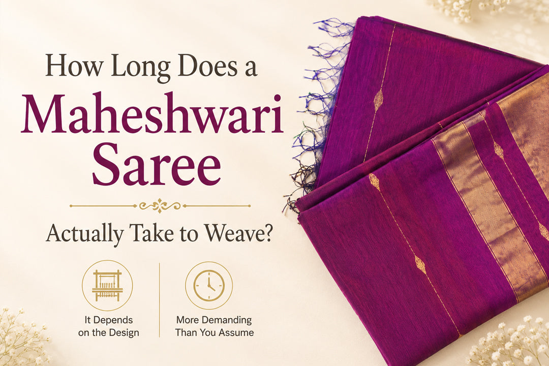 How long does a maheshwari saree