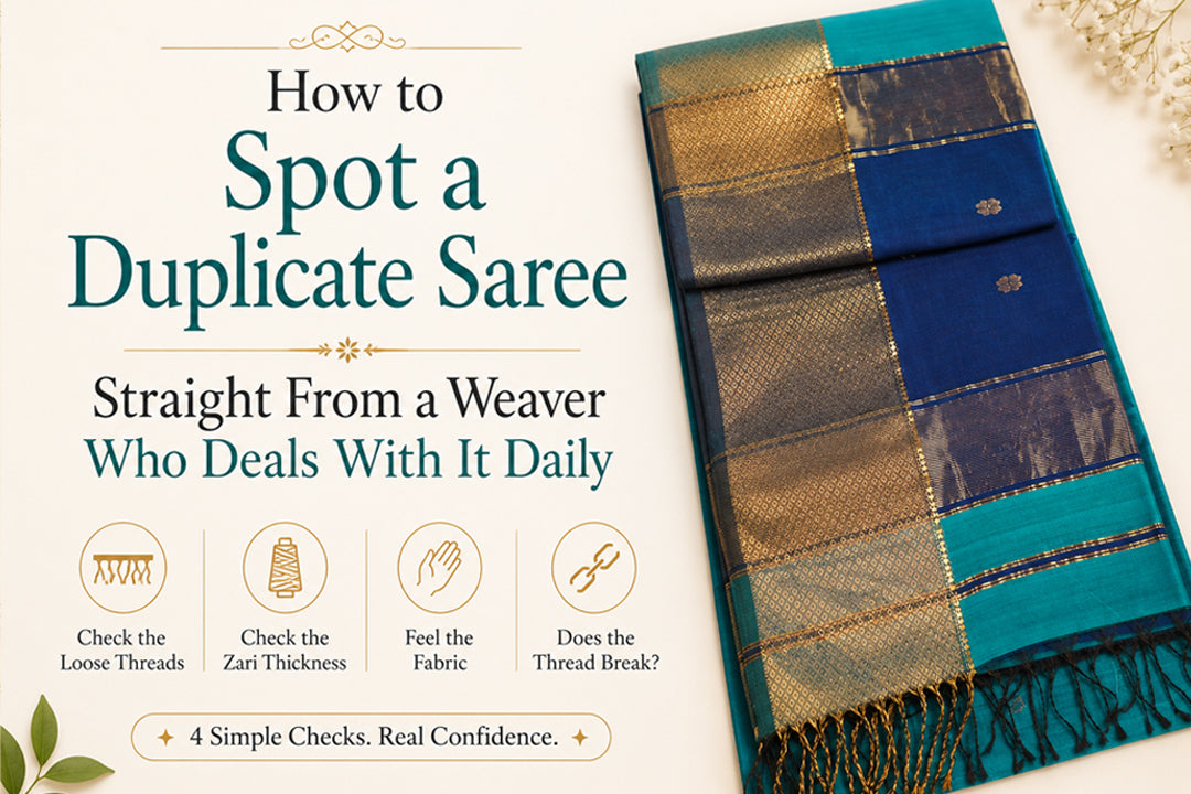 How to spot a duplicate saree