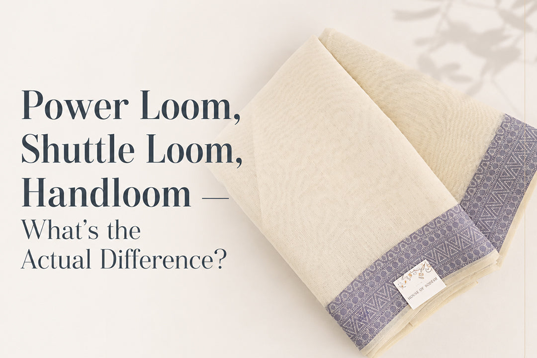 Power loom, shuttle loom, handloom