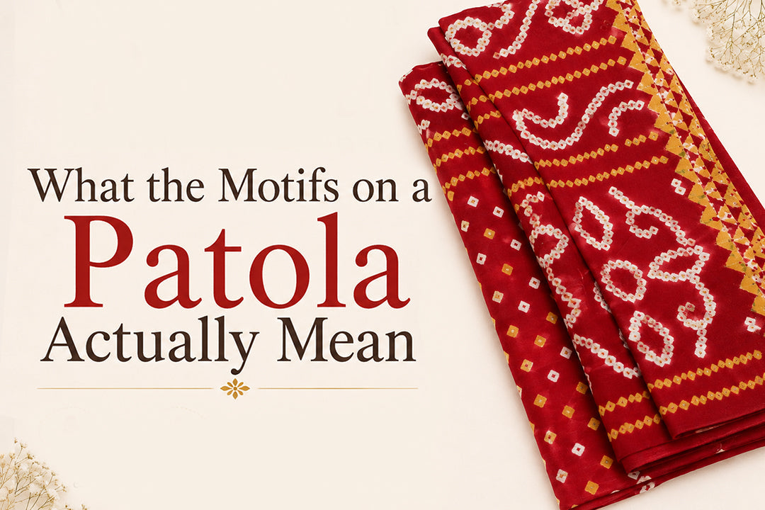 What the motifs on a patola actually mean