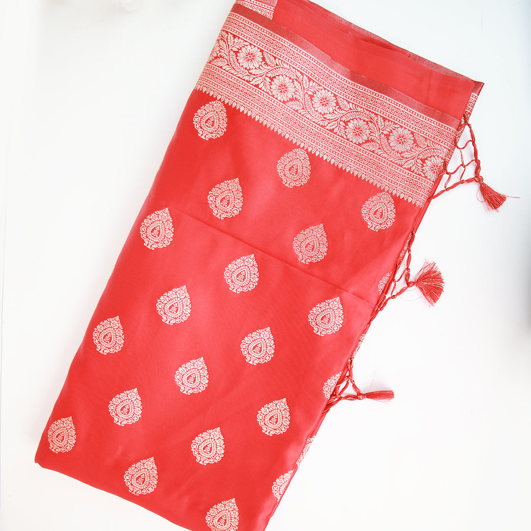 Red banarasi