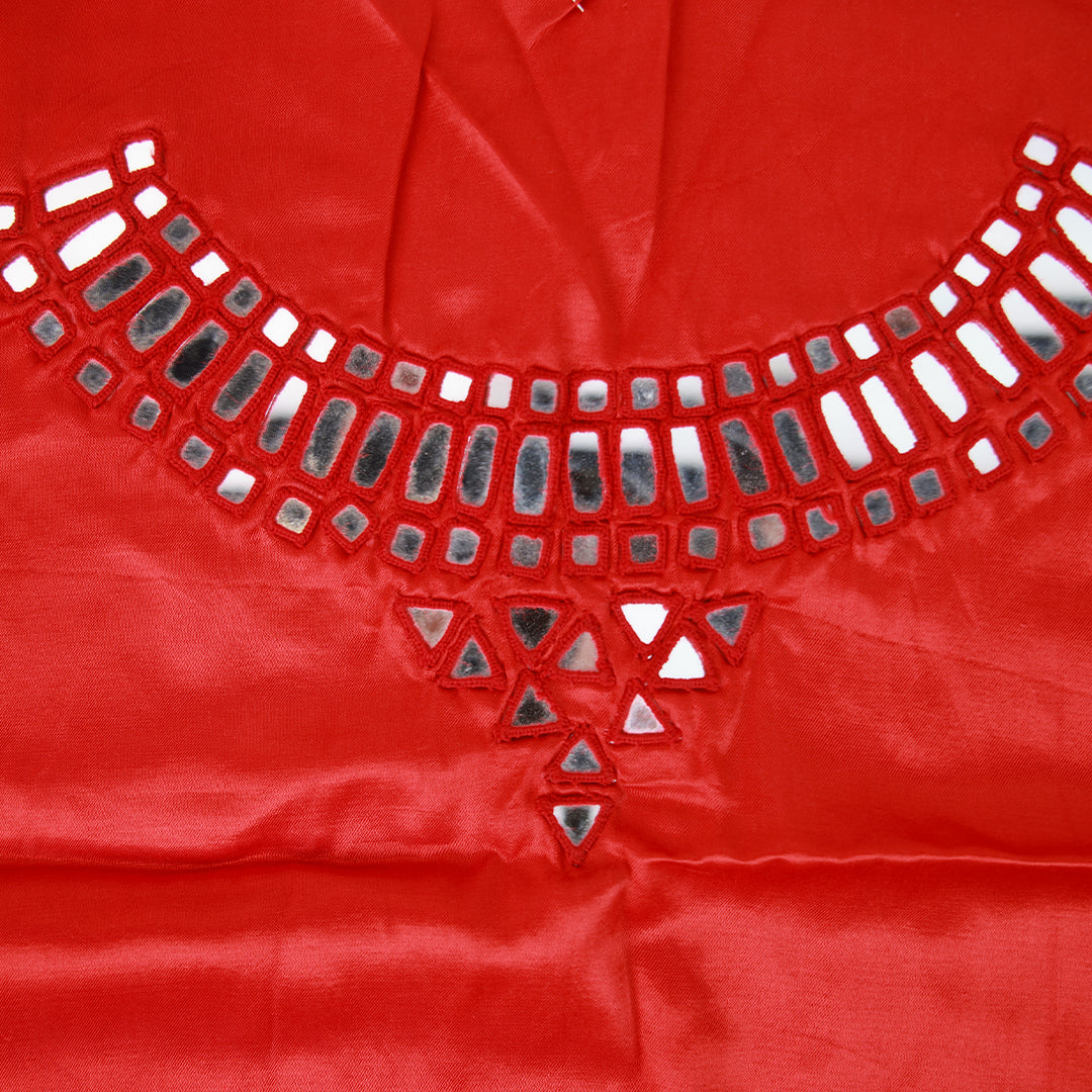 Red Solid Blouse