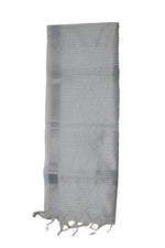 Load image into Gallery viewer, Maheshwari Saree Silver Stripes Semi - Image
