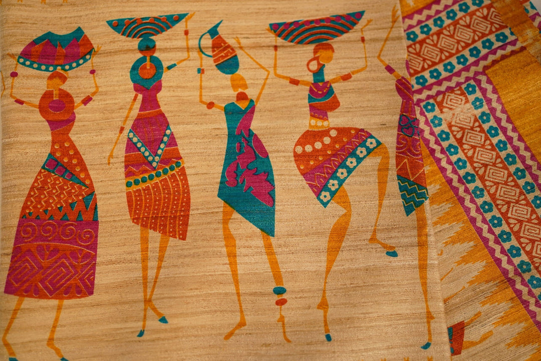 Warli Tribal Art in Tussar - Image