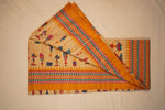 Load image into Gallery viewer, Warli Tribal Art in Tussar - Image
