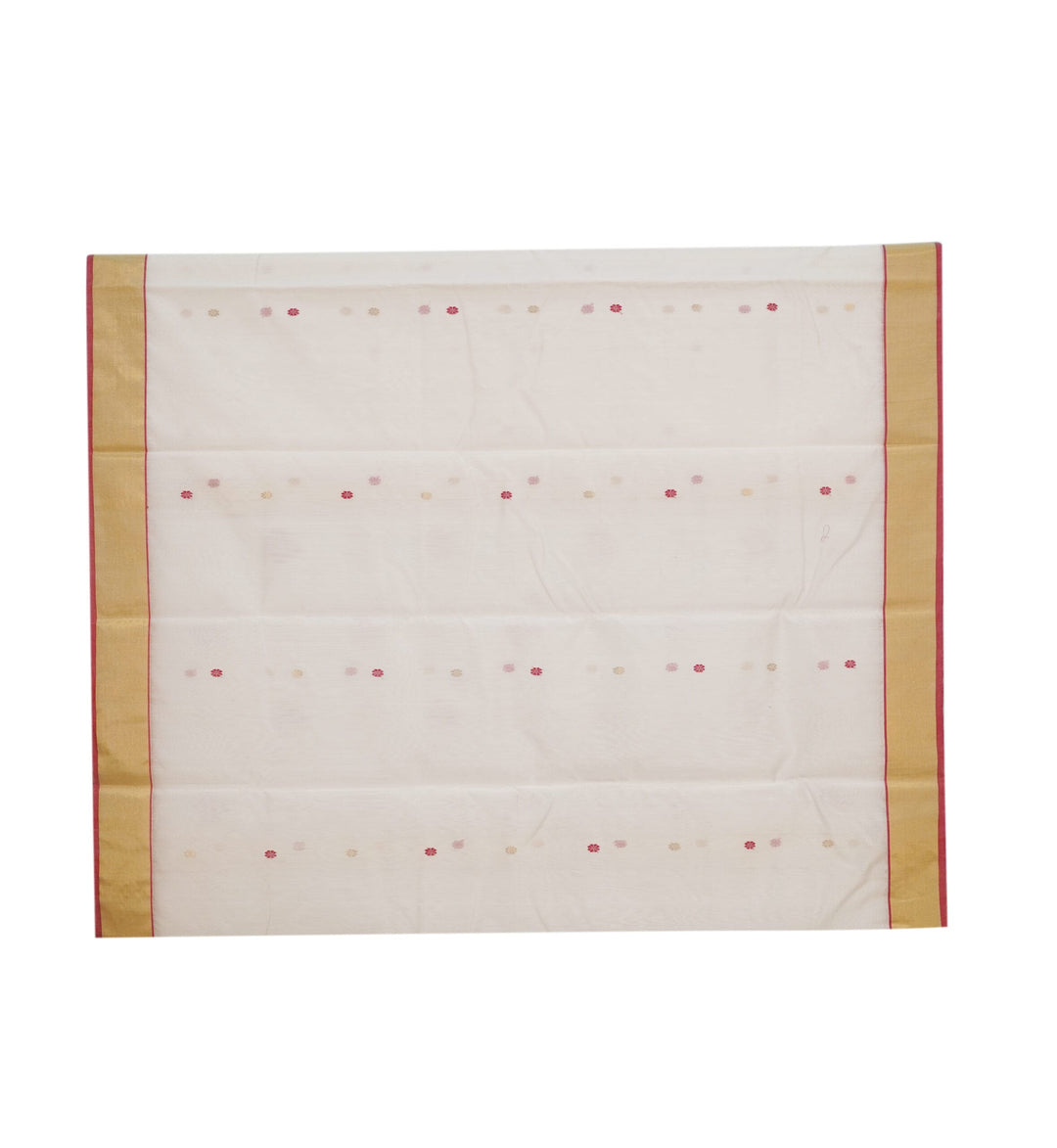 Red White Chanderi - Image