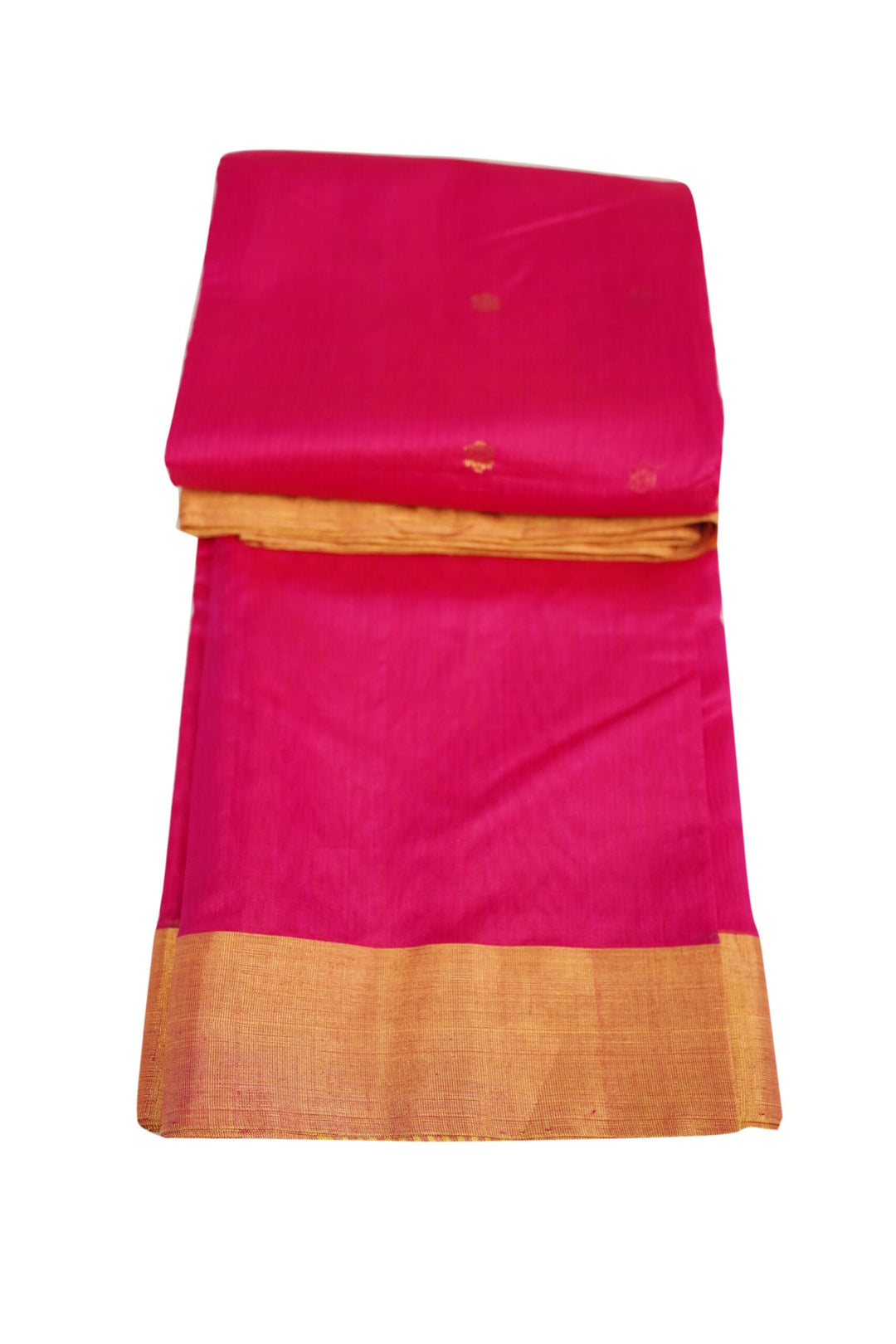 Magenta Gold Chanderi - Image