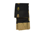 Load image into Gallery viewer, Black Gold Chanderi - Image
