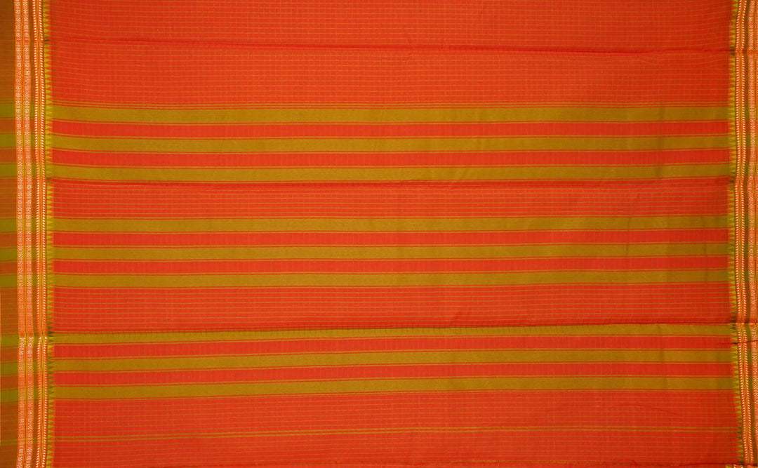 Ilkal saree Maroon Check - Image