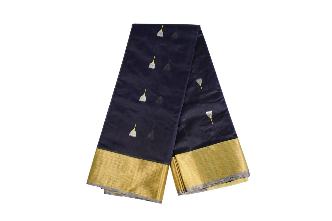 Navy Blue Silk - Image