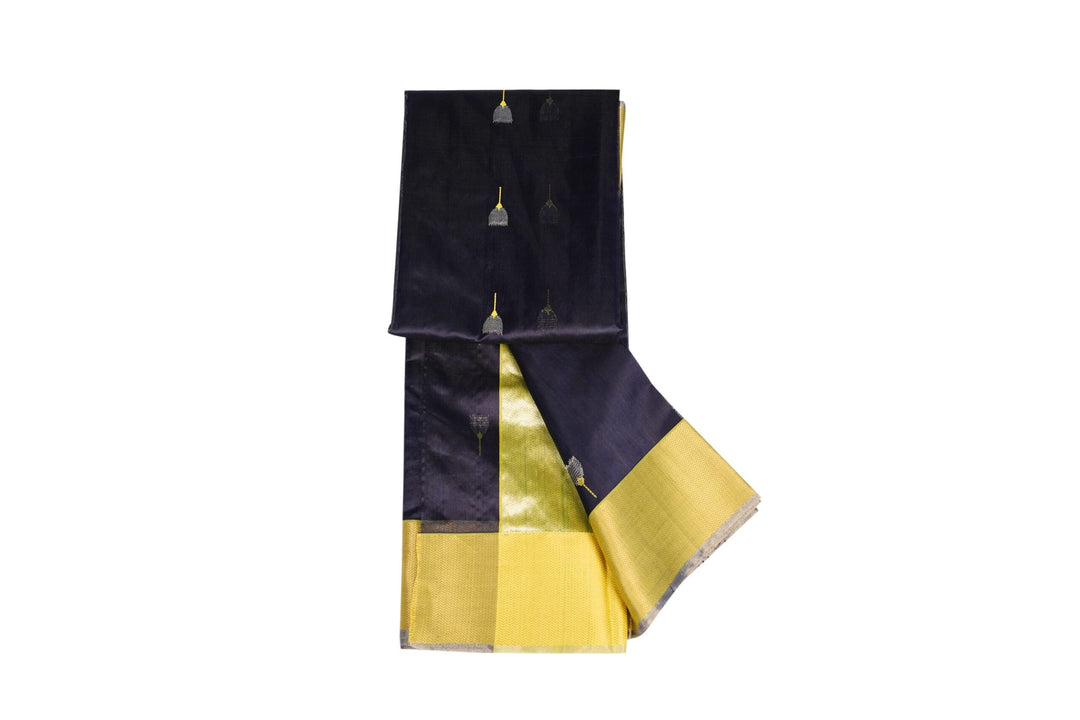 Navy Blue Silk - Image