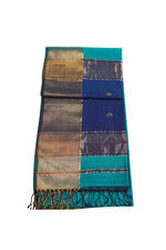 Load image into Gallery viewer, Blue Contrast Maheshwari - Image
