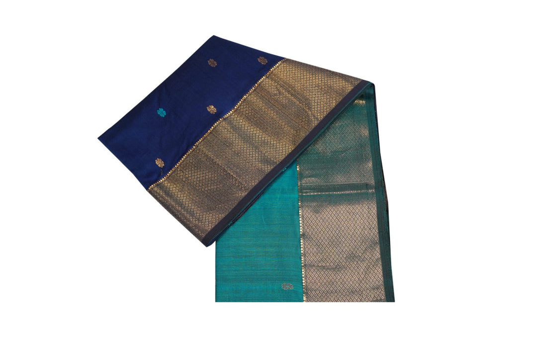Blue Contrast Maheshwari - Image