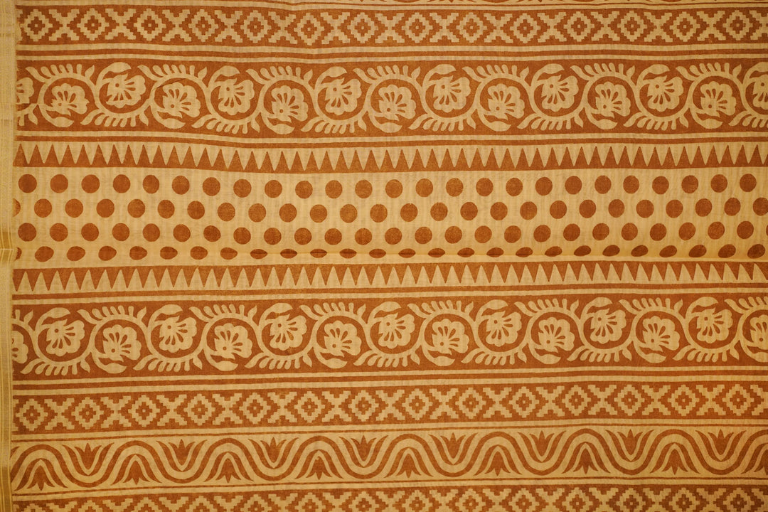 Worli Art Saree (Brown) - Image