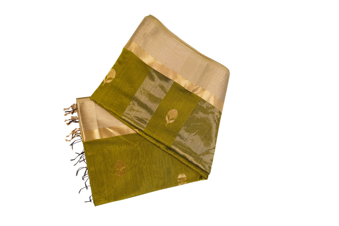 Olive Green Maheshwari - Image