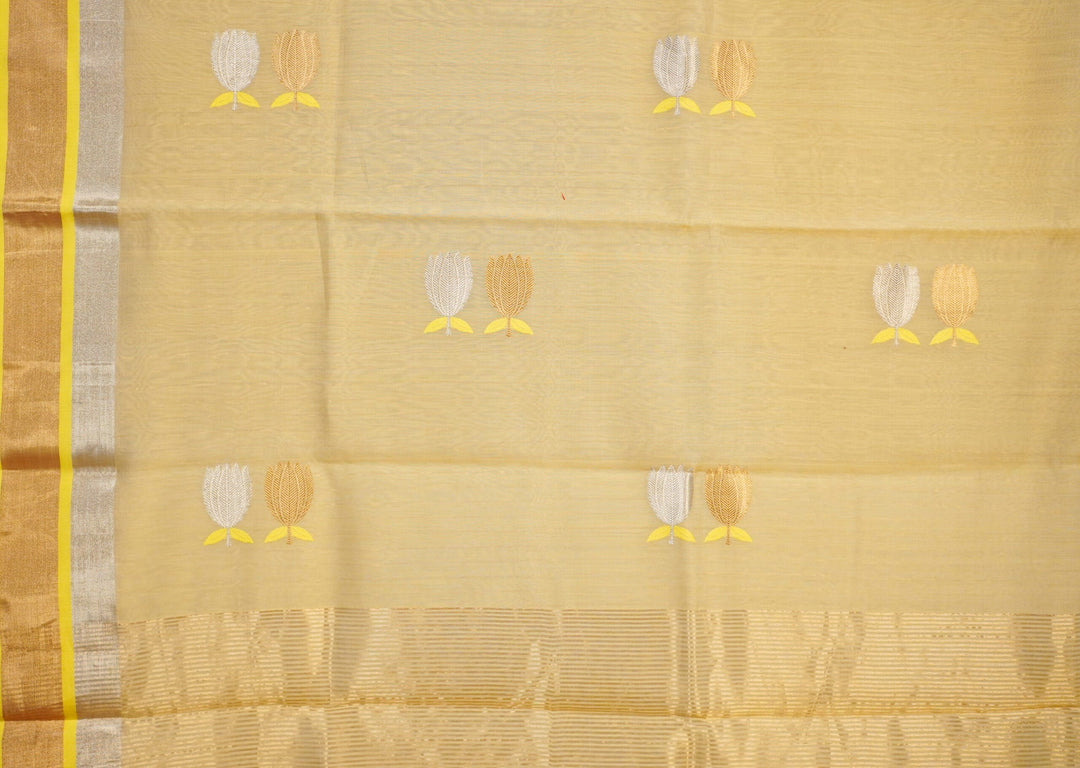 Statement Yellow Chanderi - Image