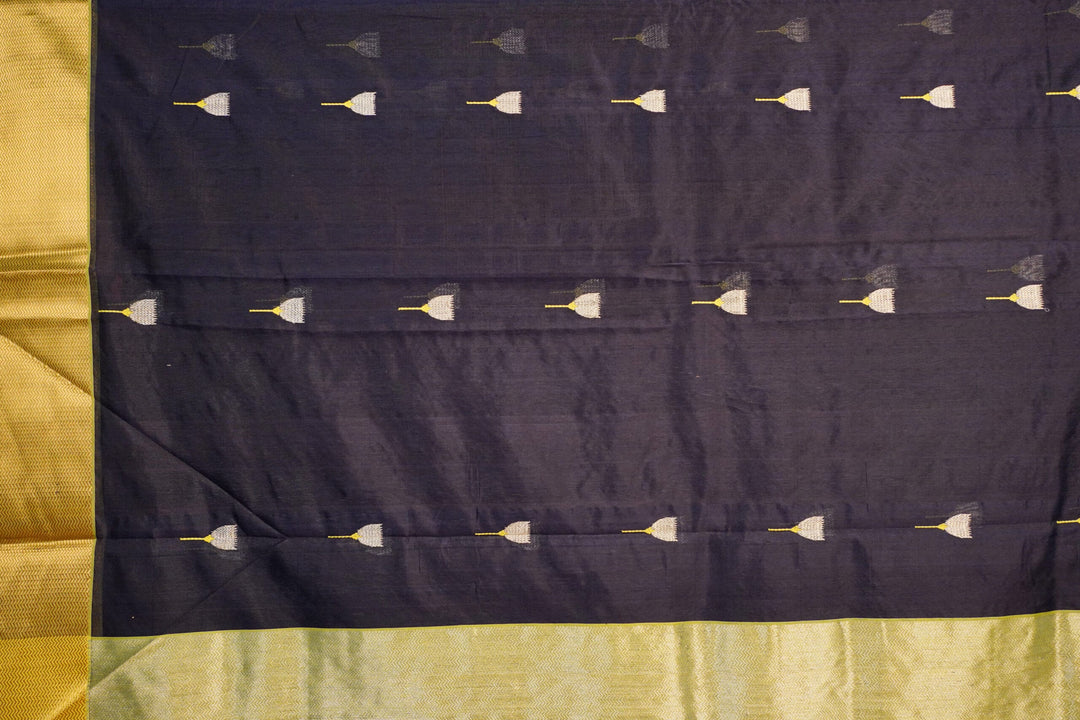 Navy Blue Silk - Image
