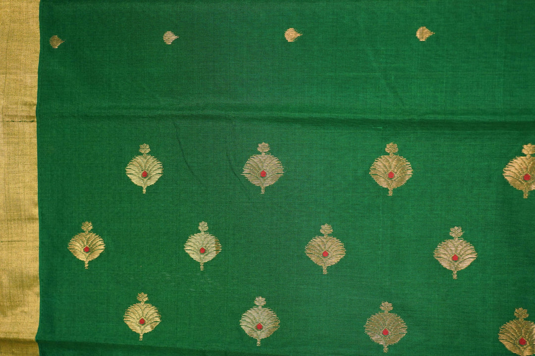 Forest Green Chanderi - Image