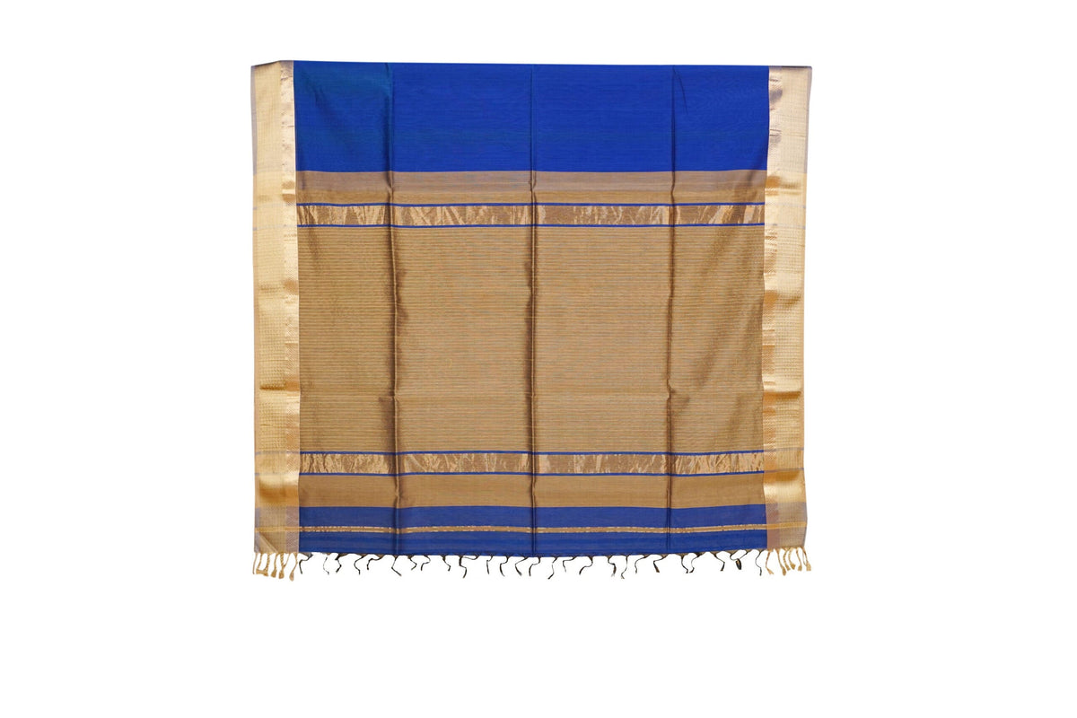 Royal blue maheshwari   image