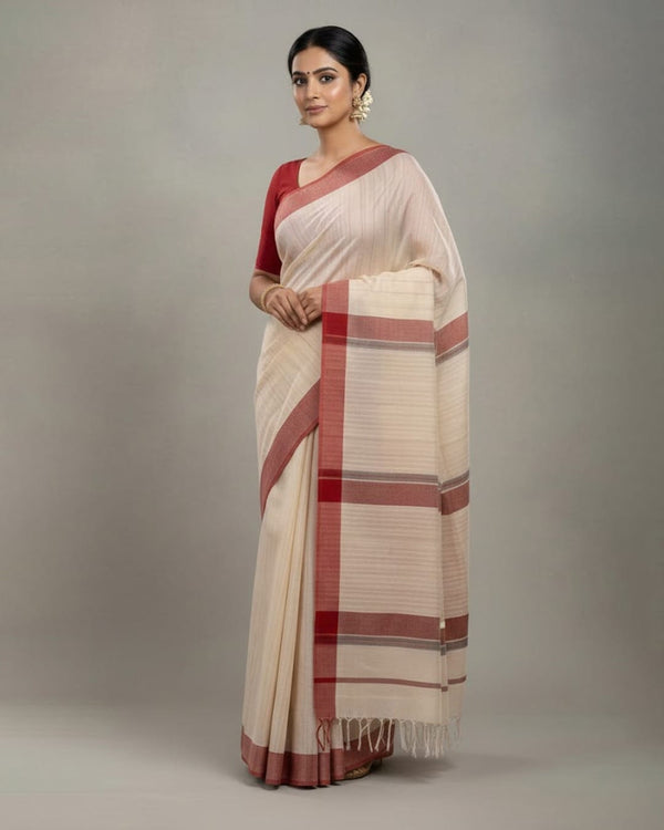 Handloom Stripe Maheshwari