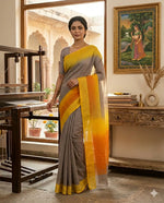Load image into Gallery viewer, Kota Tie-Dye Saree Grey
